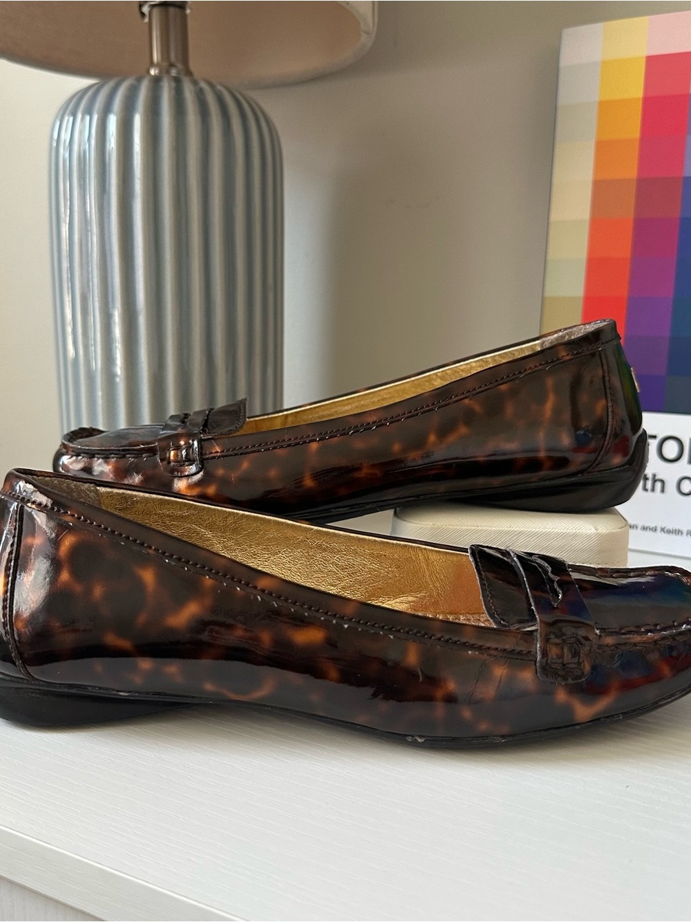 Sperry Brand Women’s Tortoiseshell Patent Leather Loafers